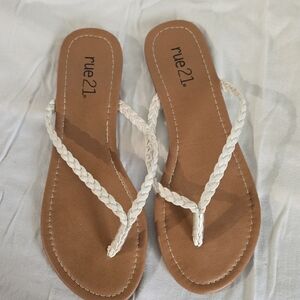 Rue21 Women's Braided White Sandals